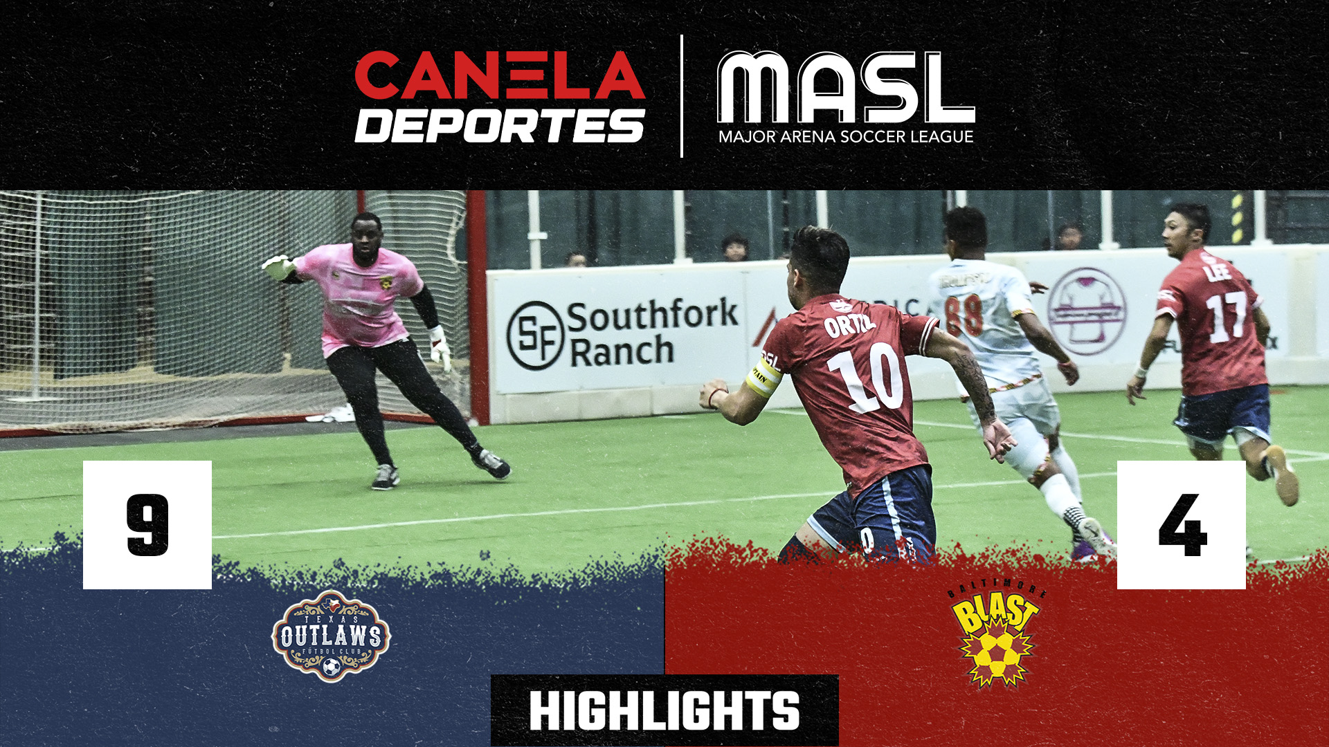 Texas Outlaws Baltimore Blast Canela Tv