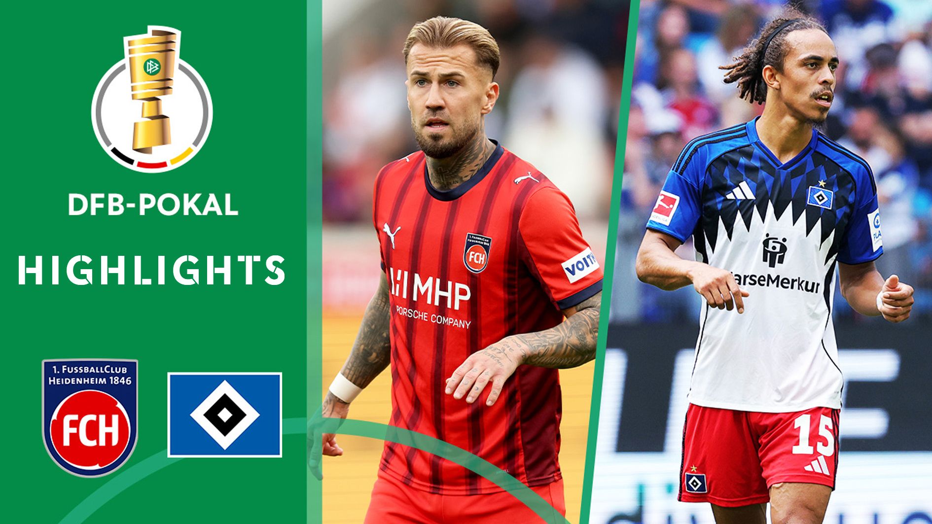 DFB-Pokal 2025/26 Highlights: 1. FC Heidenheim - Hamburger SV
