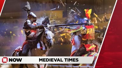 Con la familia en Medieval Times