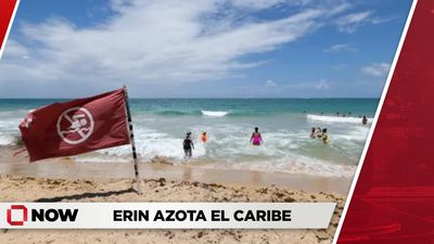 Viento y lluvia del huracán Erin llegan al Caribe oriental
