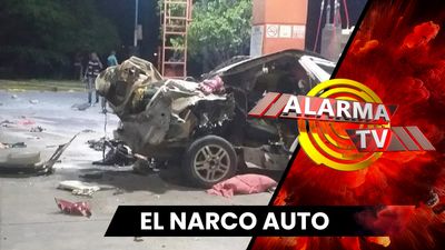 ¡Explosión de Auto con Cocaína..!