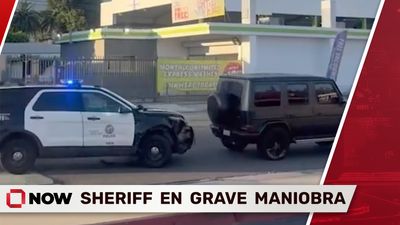 Choque de Sheriff al Intentar Frenar Vehículo Fugitivo