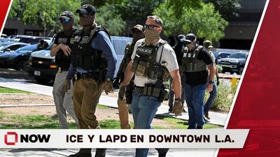 ICE y LAPD en Fashion District