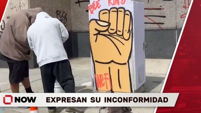 Manifestantes en L.A. 