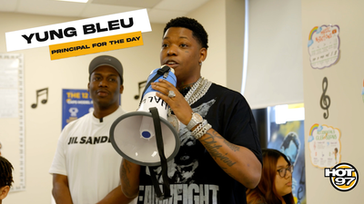 Yung Bleu surprises the students