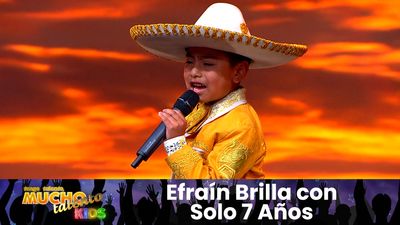 Efraín, 7 años y un talento que sorprende al jurado