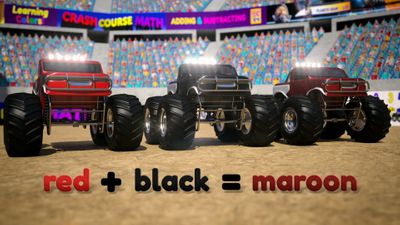Learn Color Mixing with Monster Trucks - Part 2
