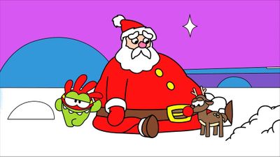 Color Christmas with Om Nom