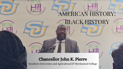 American History, Our History: Chancellor Pierre @ Rose HIll