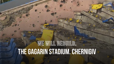 We Will Rebuild. The Gagarin Stadium. Chernigiv
