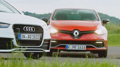 Audi A1 Quattro s Renault Clio RS