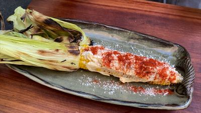 Creamy Grilled Corn with Chile and Cheese