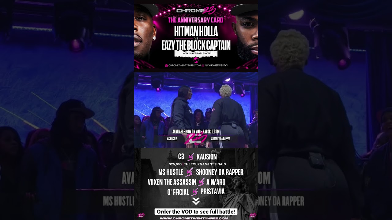 Ms. Hustle Vs. Shooney Da Rapper At Chrome 23! | Remy Network