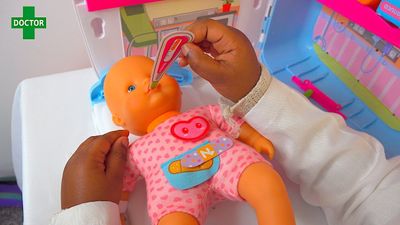 Kids Pretend Play With Doctor Toy Check Up