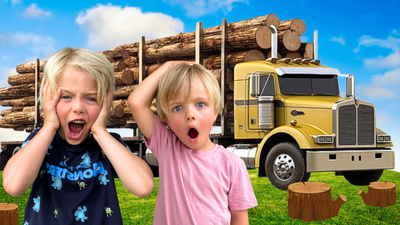 Loading Timber onto a Truck