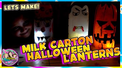 How to Make Milk Carton Halloween Lanterns