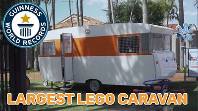 Largest LEGO® brick caravan