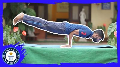 Holding a Peacock Pose