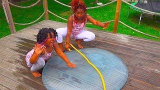 Toys And Fun Sisters Getting Ready For School And Playing