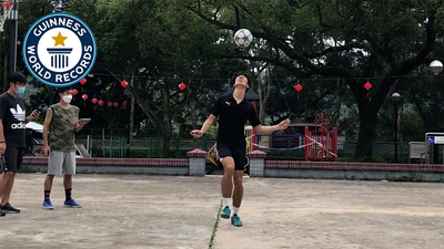 Most double leg circle rotations on a mushroom trainer in one minute