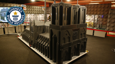 Largest LEGO® brick sculpture of Notre Dame