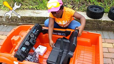 Kids Unboxing And Assembling PRETEND PLAY With Kids Car