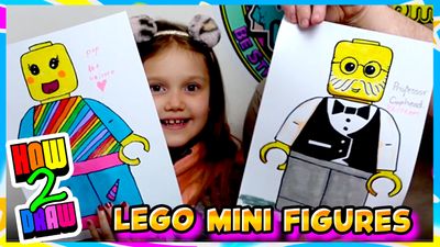 How to Draw Lego Mini Figures