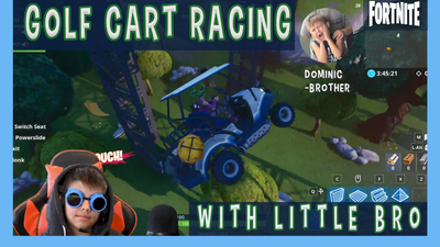 Nifty's Golf Cart Racing...With My Little Brother