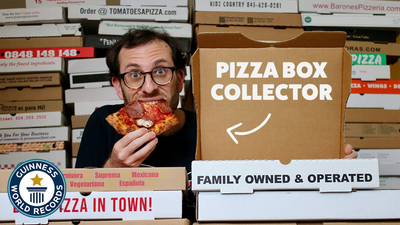 Largest collection of pizza boxes