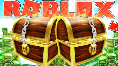 DOUBLE TREASURE CHEST MONEY (ROBUX) $$$ - ROBLOX TREASURE HUNT SIMULATOR #4