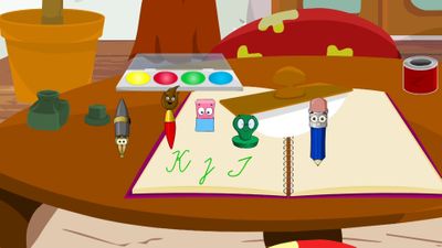 Letter I, letter J, letter K