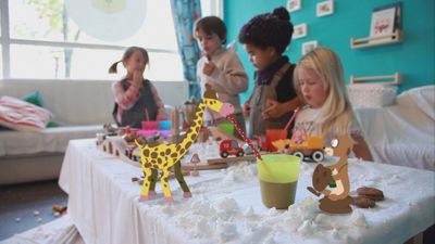 In the puppet theatre