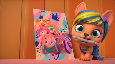 Pintora por los pelos