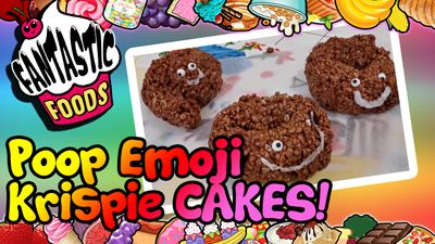 Poop Emoji Krispie Cakes