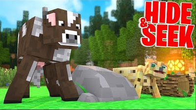 MORPH MOD HIDE AND SEEK AT THE ZOO! - MINECRAFT MODDED HIDE AND SEEK