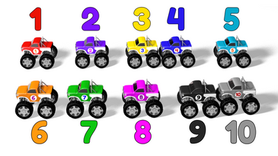 Counting Monster Trucks Part 1 - 1 to 10