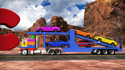 Mega Truck Alphabet Part 3 - Learn About the Letter C