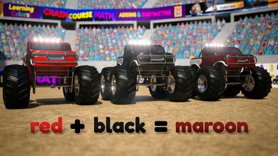 Learn Color Mixing with Monster Trucks - Part 2