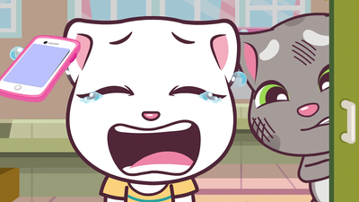 Angela perdió su teléfono .