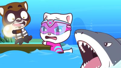 El ladrón de perlas y un tiburón e